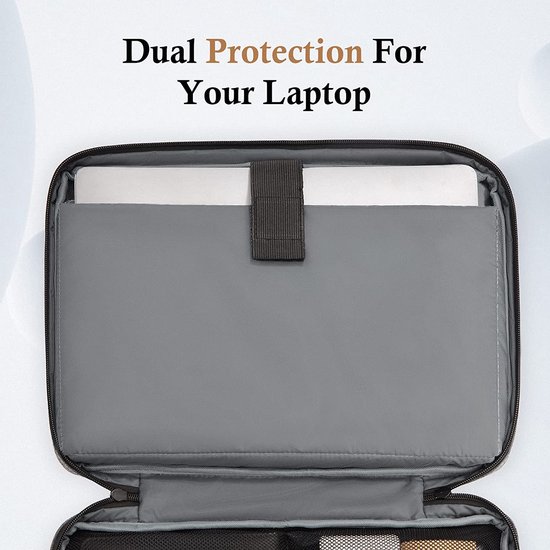 laptoptas Sleeve Bag, 11,6 12 12,3 12,4 inch TSA laptoptas beschermhoes waterdicht met 4-laags bescherming, computerdraagtas voor MacBook Surface Pro Surface Laptop Go - bagasin