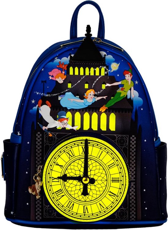 Loungefly: Disney Peter Pan Gloeiklok Mini Rugzak