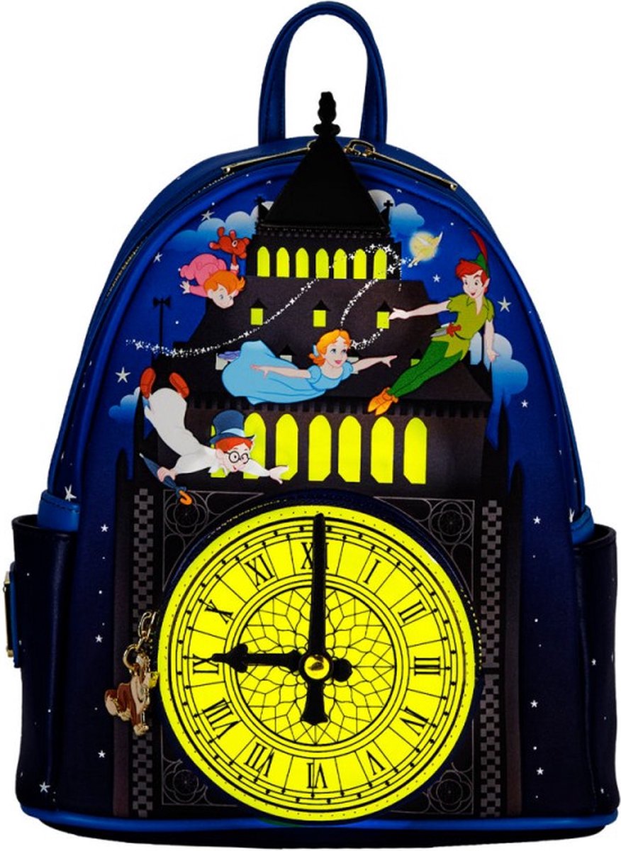 Loungefly: Disney Peter Pan Gloeiklok Mini Rugzak