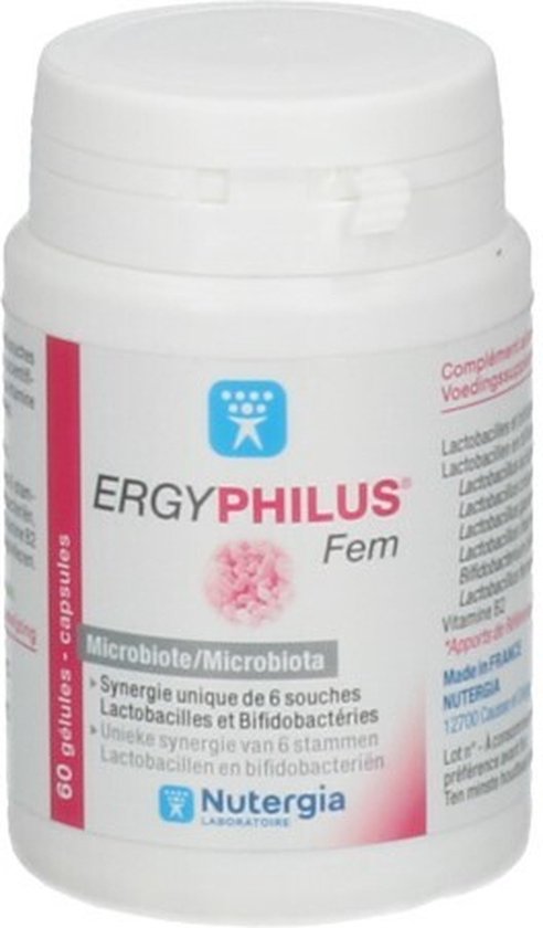 ERGYPHILUS® intima – Mulheres– Apoio de microbiota - Nutergia