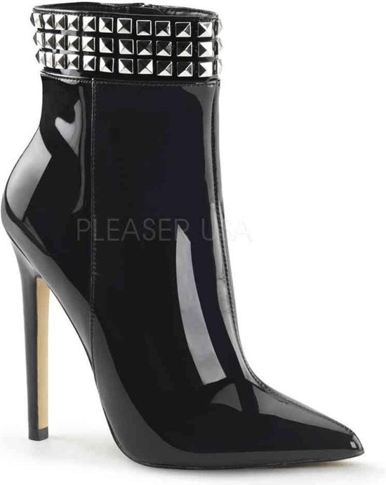 Ankle Boot with 5-Inch Heel and Metal Studs SEXY-1006 main image 0