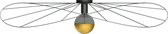 Trend24 Wandlamp / Plafond Eskola 110 - plafondlamp - Woonkamer Lamp - E27 - Zwart
