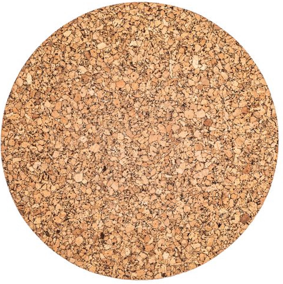 ZICZAC - Placemat - QUERCO - 100% kurk - Vlek- en waterafstotend - Rond - 36 cm - Grain - Set/2