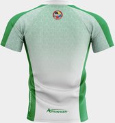 T-shirt Arawaza | dry-fit | wit-groen (Maat: L)
