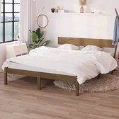 The Living Store Houten bedframe - Tweepersoons - 120x200 cm - Honingbruin