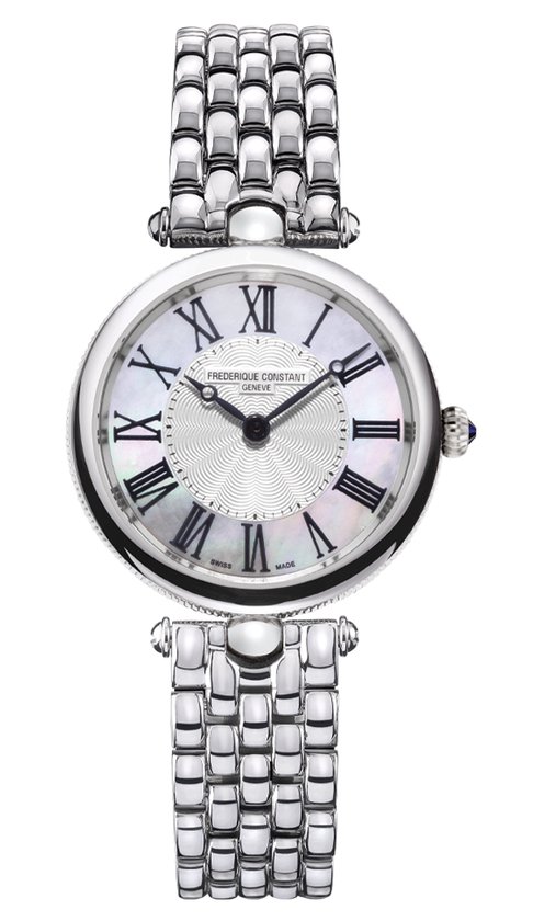 Frédérique Constant Art Deco FC-200MPW2AR6B Horloge - Staal - Zilverkleurig - Ø 30 mm