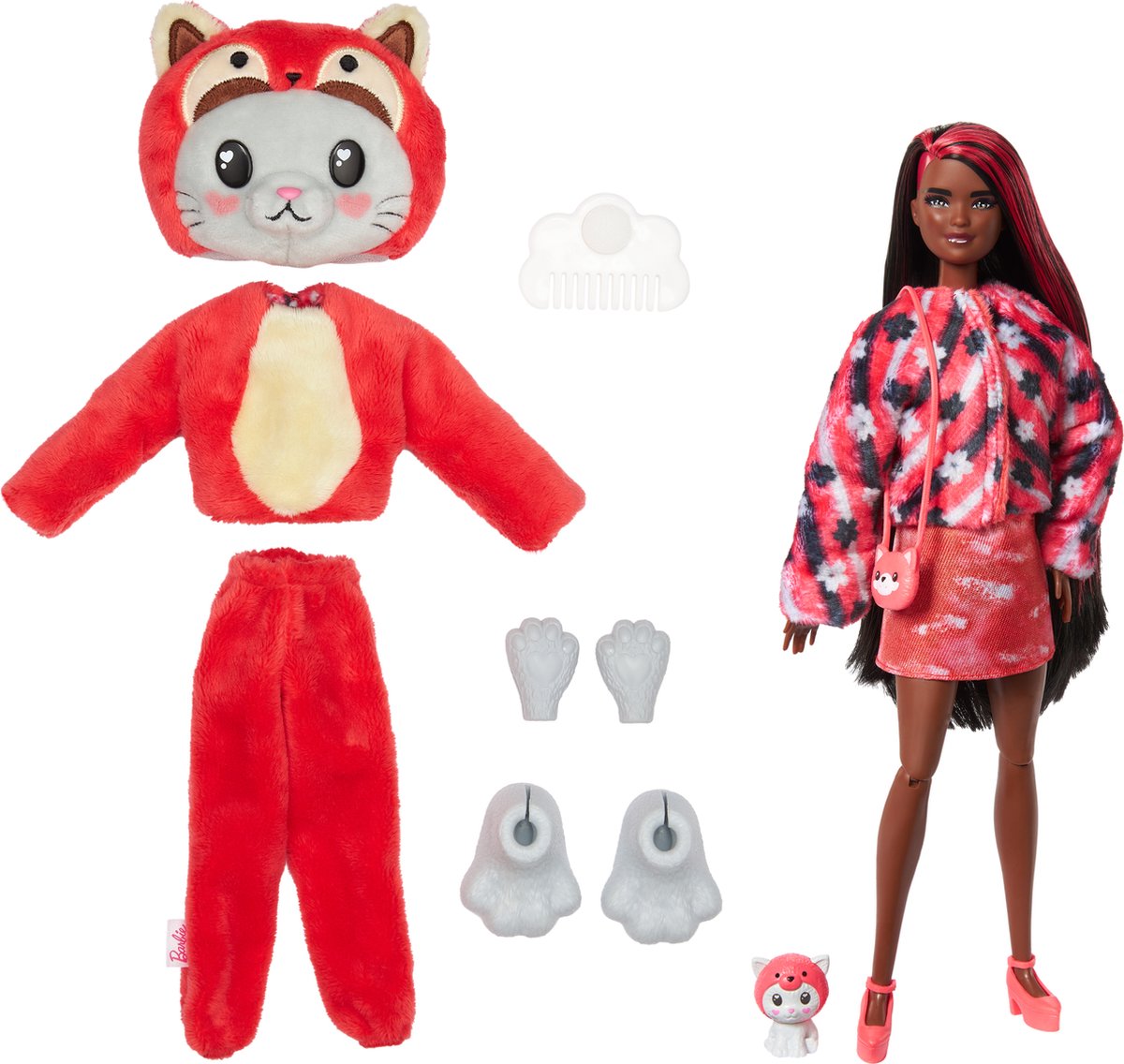Barbie Cutie Reveal Pop - 30 cm - Kitten Rode Panda - Barbiepop — afbeelding 2