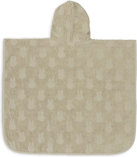 Jollein x Nijntje - Badponcho Baby Badstof - Badcape Kind met Capuchon - Miffy Jacquard - Olive Green van Jollein — afbeelding 3