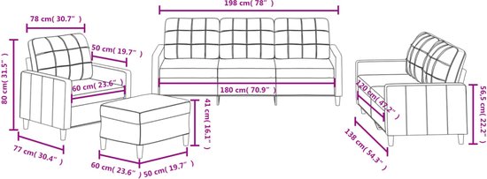 vidaXL-4-delige-Loungeset-met-kussens-stof-donkergrijs