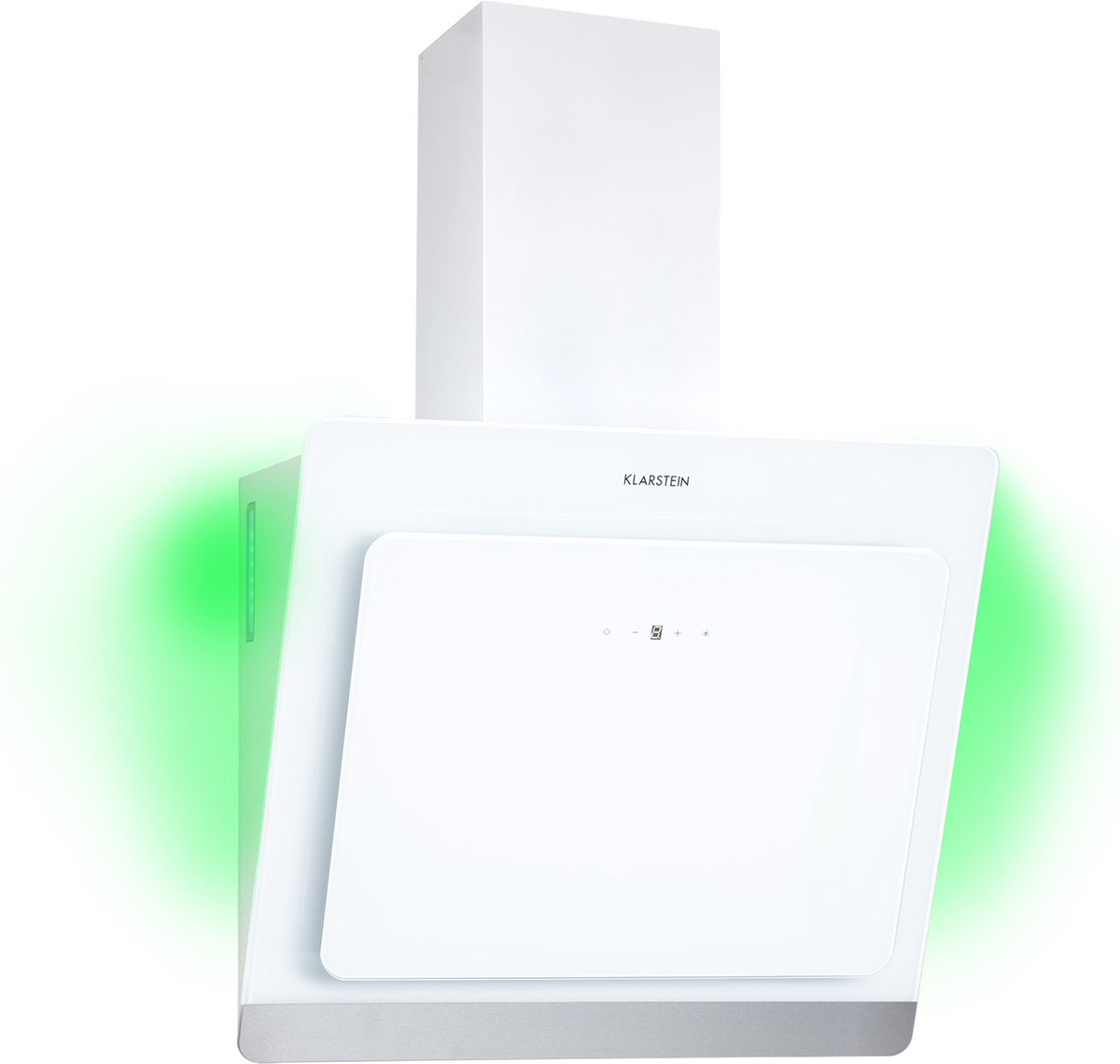 Klarstein afzuigkap van 60 cm, afzuigkap met afvoer naar buiten, afzuigkap met koolstoffilter, afzuigkap met een luchtdebiet van 563 m³/u, wandafzuigkappen met RGB-leds, stille afzuigkappen van 60 cm