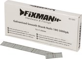 Fixman Gegalvaniseerde 18 Gauge - Tacker Spijkers - Gladde Schacht - 12 x 1.25 mm - 5000 stuks