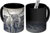 Mug Magique - Photo sur Mugs Chauffants - Tasse à Café - Highlander écossais - Animaux - Nuages - Vache - Nature - Mug Magic - Tasse - 350 ML - Tasse à Thé