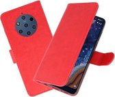 Hoesje Geschikt voor Nokia 9 PureView - Book Case Telefoonhoesje - Kaarthouder Portemonnee Hoesje - Wallet Cases - Rood