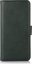 Mobigear Telefoonhoesje geschikt voor Sony Xperia 1 V Hoesje | Mobigear Wallet Bookcase Portemonnee | Pasjeshouder voor 3 Pasjes | Telefoonhoesje voor Pinpas / OV Kaart / Rijbewijs - Groen