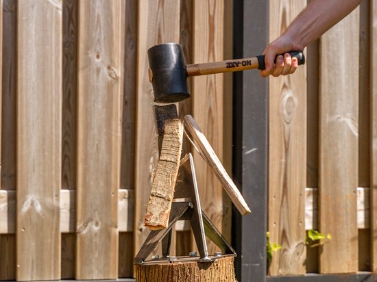 NO-AXE HOUTKLOVER - BLANK STAAL - HOUTKLIEVER - HOUTSPLIJTER - HOUTSPLITTER - SPLIJTWIG - KLOOFWIG van NO-AXE — afbeelding 2