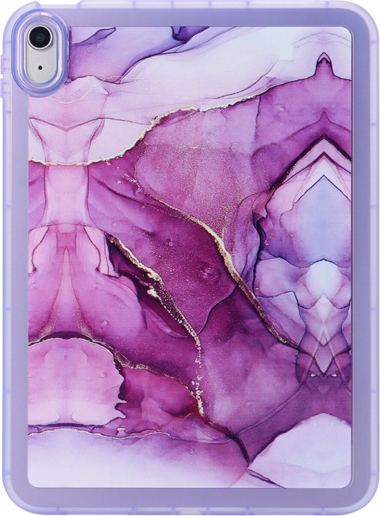 TiMOVO Hoesje voor iPad (A16) 11e generatie 11 inch 2025, iPad 10e generatie hoes 10.9 inch 2022, glitter TPU cover met glanzende doorzichtige achterkant en potloodhouder, automatische wek