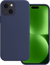 Hoes Geschikt voor iPhone 15 Hoesje Siliconen Back Cover Case - Hoesje Geschikt voor iPhone 15 Hoes Cover Hoesje - Donkerblauw