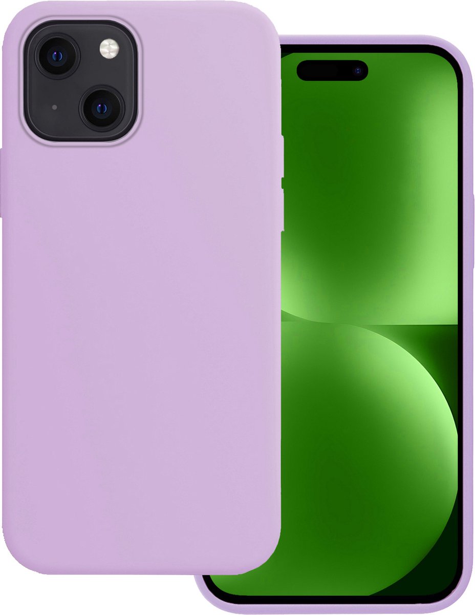 Hoesje Geschikt voor Apple iPhone 15 - Sterk & Shockproof - Hoes Cover - Siliconen Case - Lila