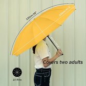 Compacte paraplu winddicht sterk - automatische winddichte omgekeerde paraplu's voor mannen en vrouwen, 210T teflon coating 105 cm spanwijdte, 10 grote schermen paraplu