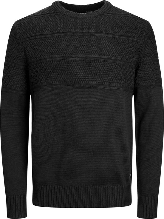 Jack & Jones JJEEMIL HALF ZIP - Trui - black/zwart