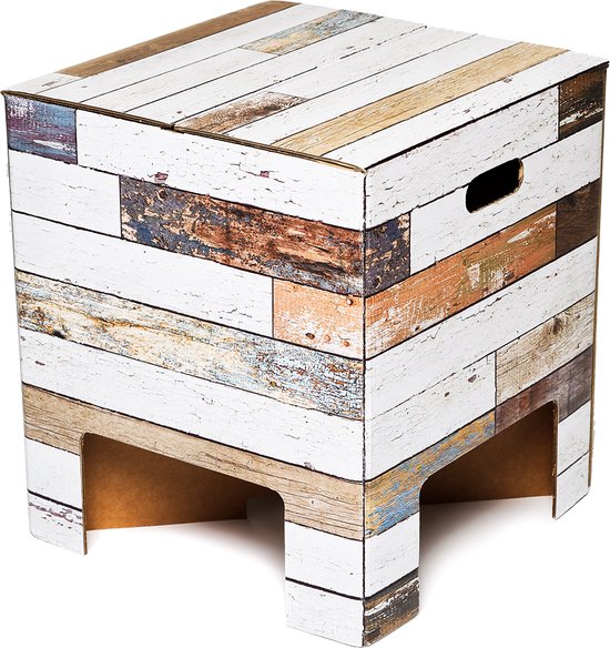 Tabouret en carton Dutch Design Brand - Exécution - Scrapwood - Beachwood