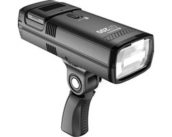 Geekoto GT200S - 200W, ETTL, 2.4Ghz Flitser Kit, modellamp, 2900mAh Batterij, 500 flitsen op 1 batterij, inclusief pistolgrip, magnetische accessoires, batterij, oplader en NL stroomkabel