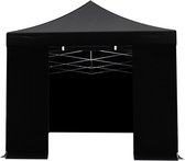 Easy up 3x6m zwart 40mm (aluminium buizen) semi prof partytent opvouwbaar