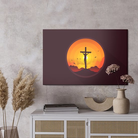SHYAMIC Jezus Foto's voor Muur - Portret Canvas Afdrukken, Witte Christus Kunst, Religieus Muurdecor - 50 x 70 cm (20x28in) Niet Ingelijst