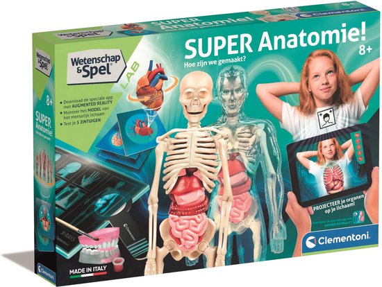 Clementoni Wetenschap & Spel - Super Anatomie - Het Menselijk Lichaam - Educatief Speelgoed - Vanaf 8 jaar