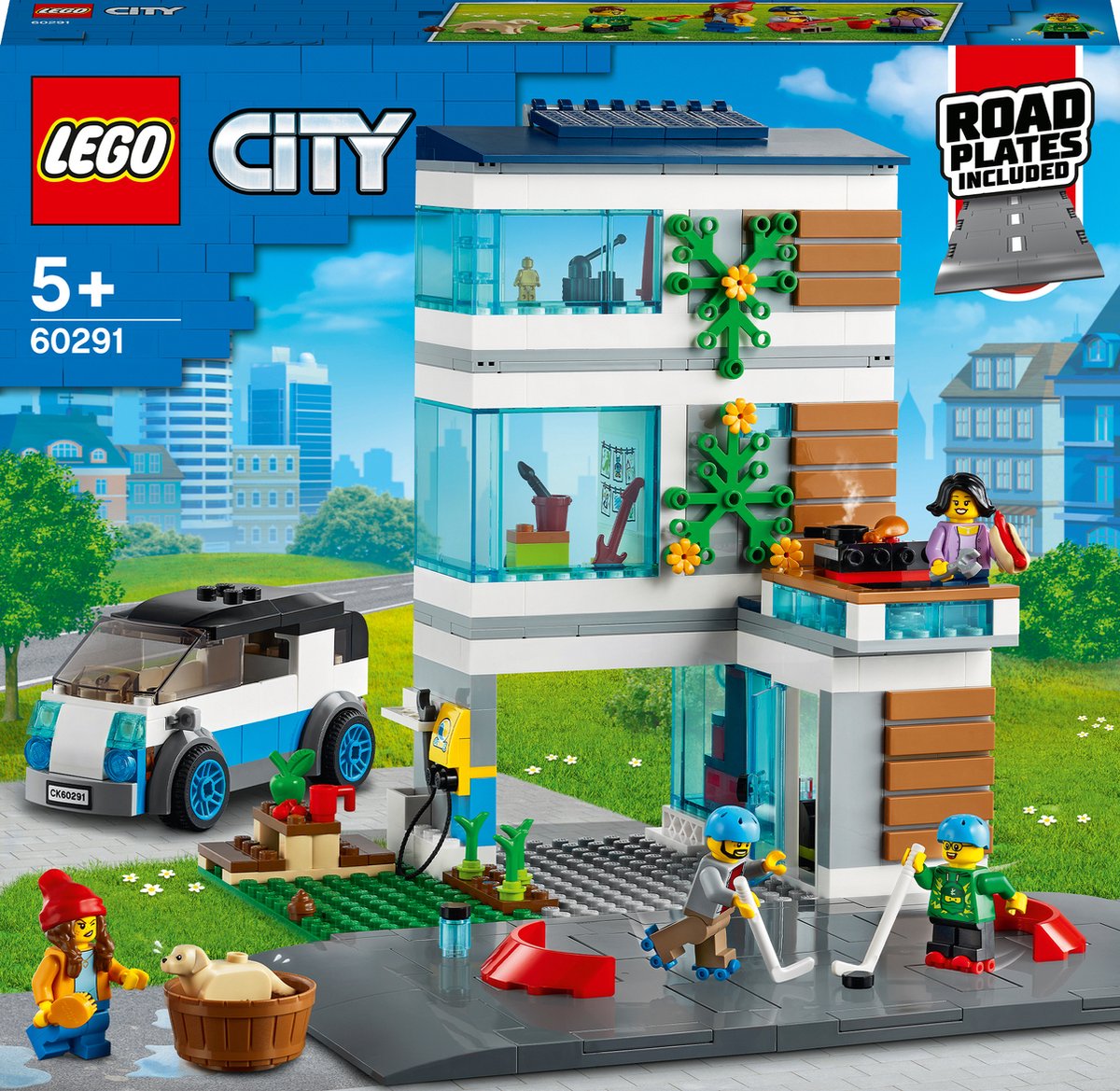 Jouets maison familiale et voiture électrique LEGO City - 60398