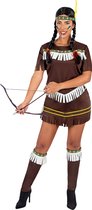 Funidelia | Indiaanse kostuum voor vrouwen  Indianen, Cowboys, Western - Kostuum voor Volwassenen Accessoire verkleedkleding en rekwisieten voor Halloween, carnaval & feesten - Maat L - Bruin