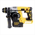 DeWalt SDS-Plus combihamer, geel met zwart en grijze details, met extra handvat.