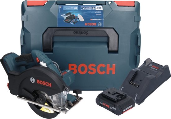 Scie circulaire à métaux sans fil Bosch GKM 18V-50 Professional 18 V 136 mm sans balais + 1 batterie ProCORE 4,0 Ah + chargeur + L-Boxx
