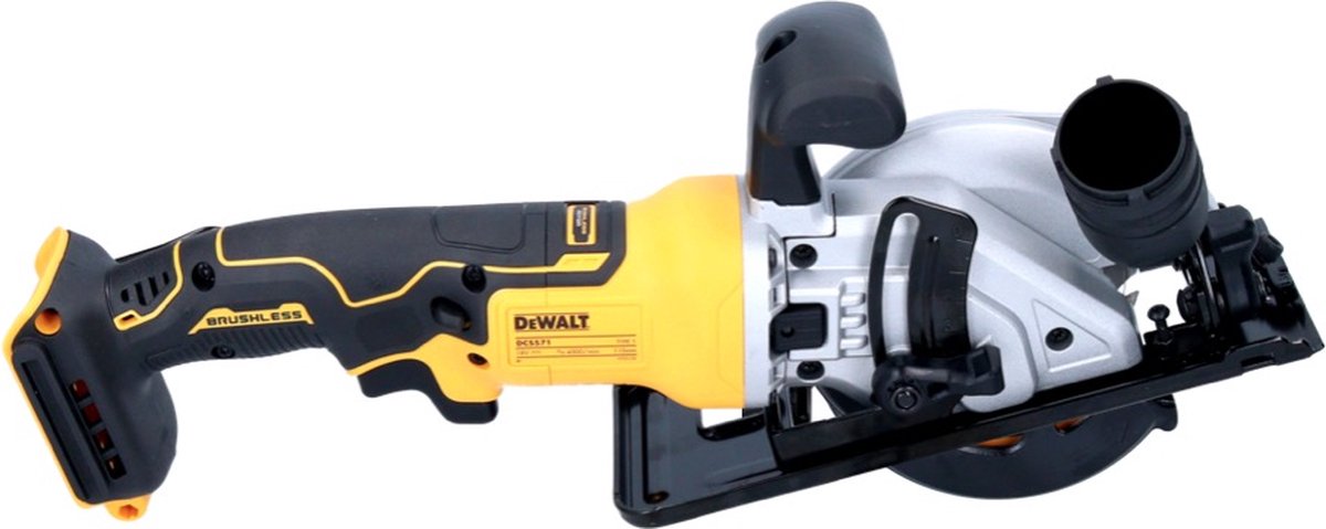 DeWALT DCS571NT Accu ultra compact cirkelzaag 115mm 18V XR Basic Body in TSTAK – foto 6