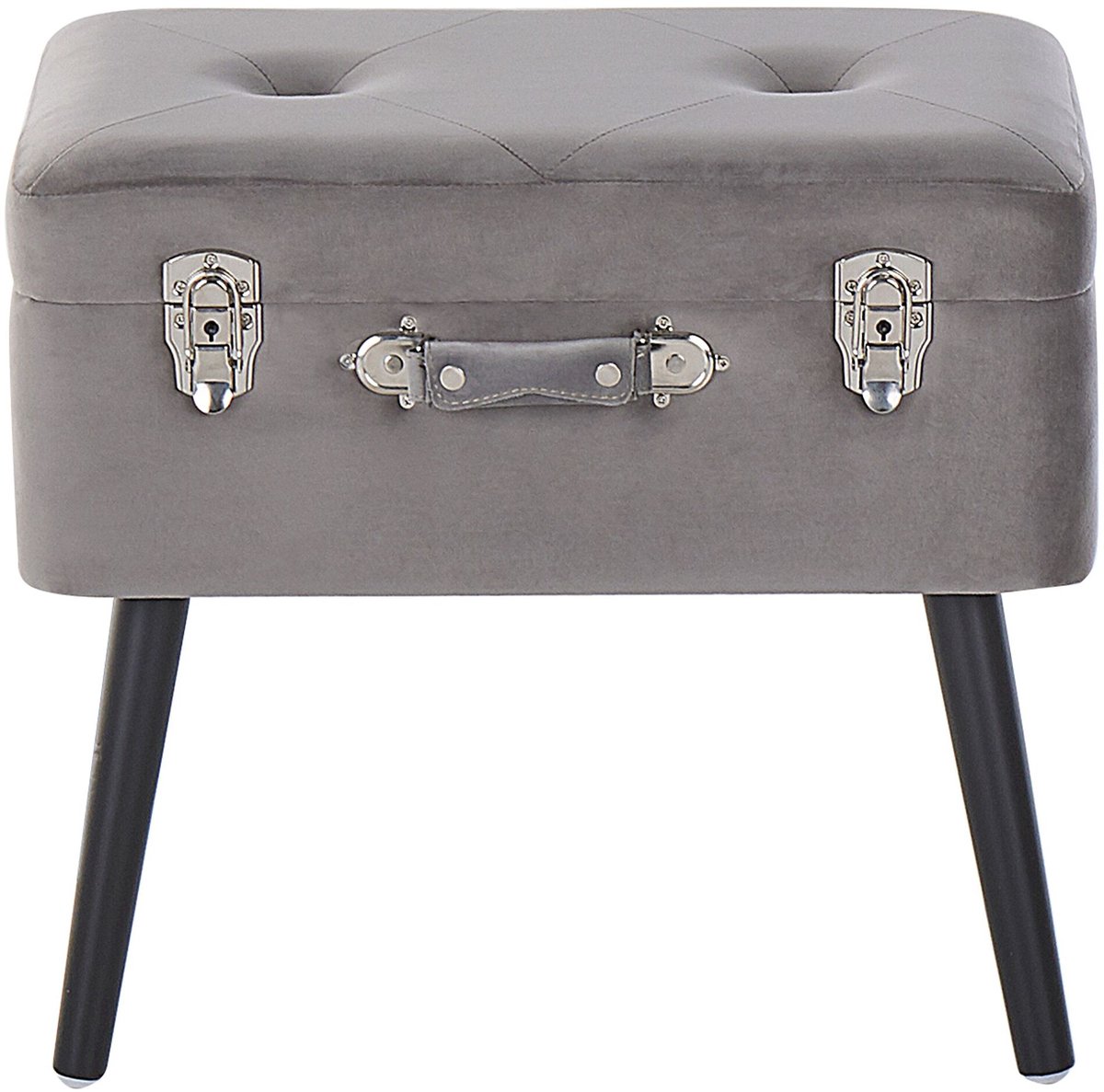 MALLARD - Hocker - Lichtgrijs - Fluweel