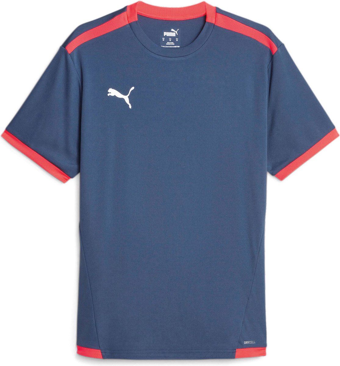 PUMA teamLIGA Jersey Jr Kinder Sportshirt Blauw