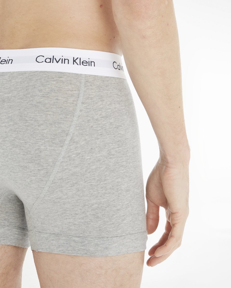 Calvin Klein Heren Boxershort - 3-pack - Zwart/Wit/Grijs - Maat L | bol