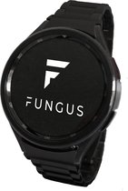 Fungus - Smartwatch bandje - Geschikt voor Samsung Galaxy Watch 6, Watch 5 (Pro), Watch 4 - Metaal - Gepolijst - Zwart