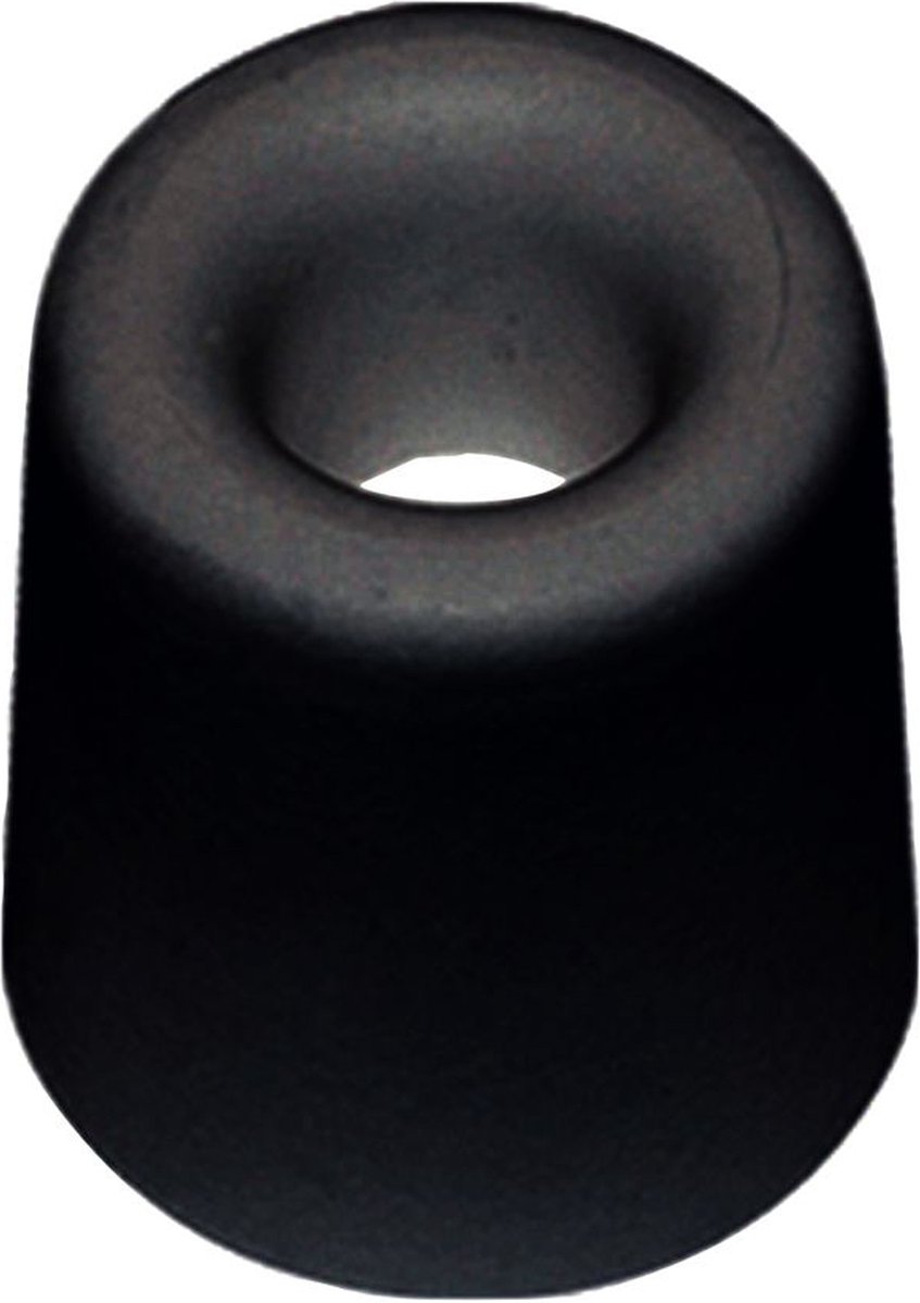 Deurbuffer zwart rubber 25x30mm