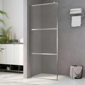 The Living Store Inloopdouchescherm - ESG-glas - 138-140x195 cm - verfijnde styling - sterk aluminium frame - verstelbaar profiel