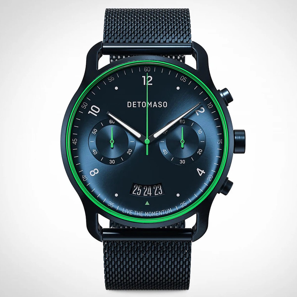 Detomaso Sorpasso Chronograph Velocità Blue Green D02-39-09