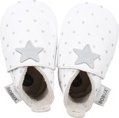 Bobux - Semelles souples - Blanc avec étoiles argentées - Chaussons bébé - EU 17