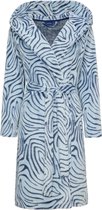 Pastunette dames Badjas ''Zebra'' - XXL - Blauw