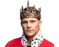 Boland - Kroon Middeleeuwse koning foam - Één maat - Kinderen en volwassenen - Dames,Jongens,Heren,Meisjes - Prinsen en Prinsessen- Middeleeuwen- Koningsdag