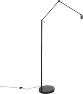 QAZQA editor - Moderne Vloerlamp | Staande Lamp - 1 lichts - H 1908 mm - Zwart - Woonkamer | Slaapkamer