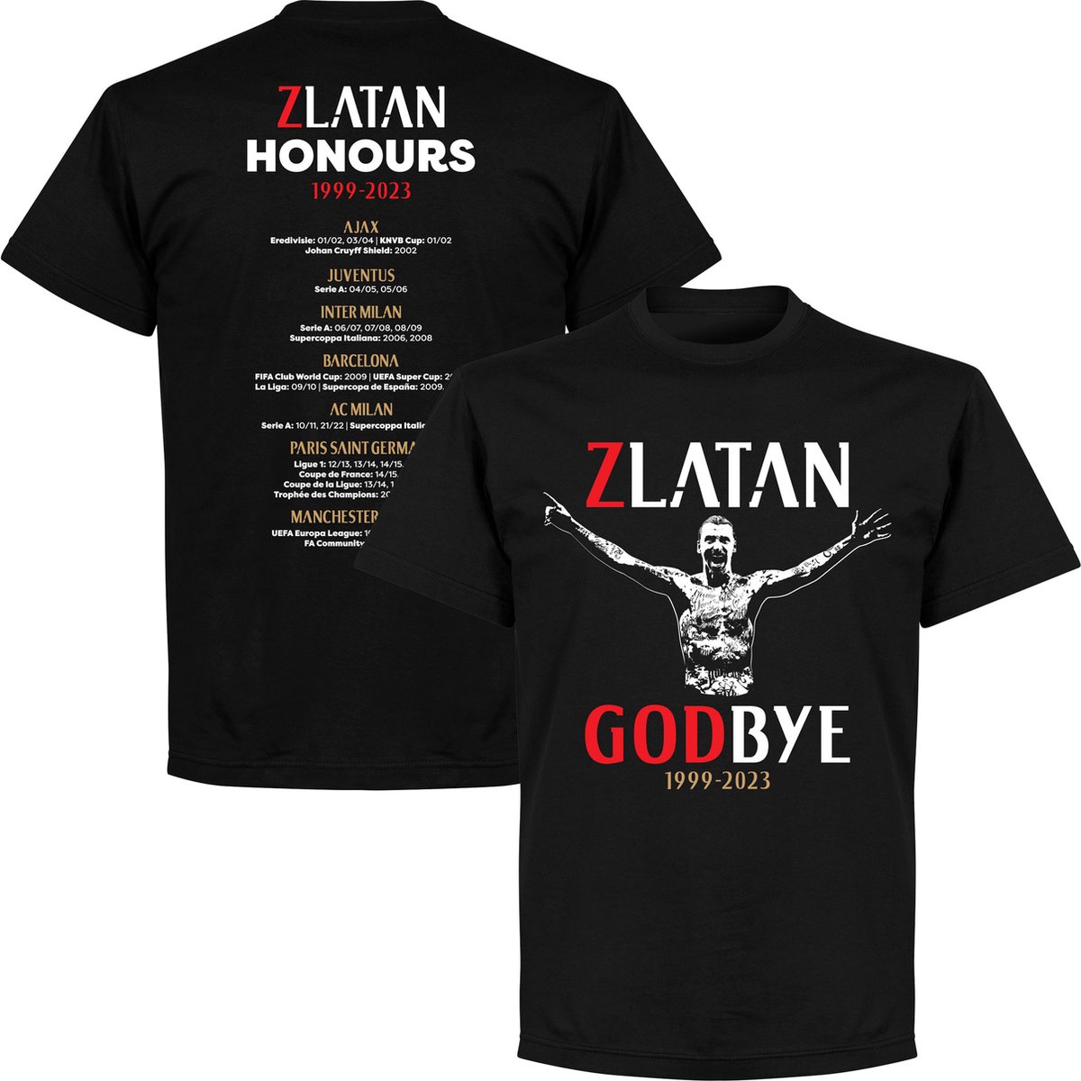 Zlatan GodBye T-Shirt - Zwart - 3XL