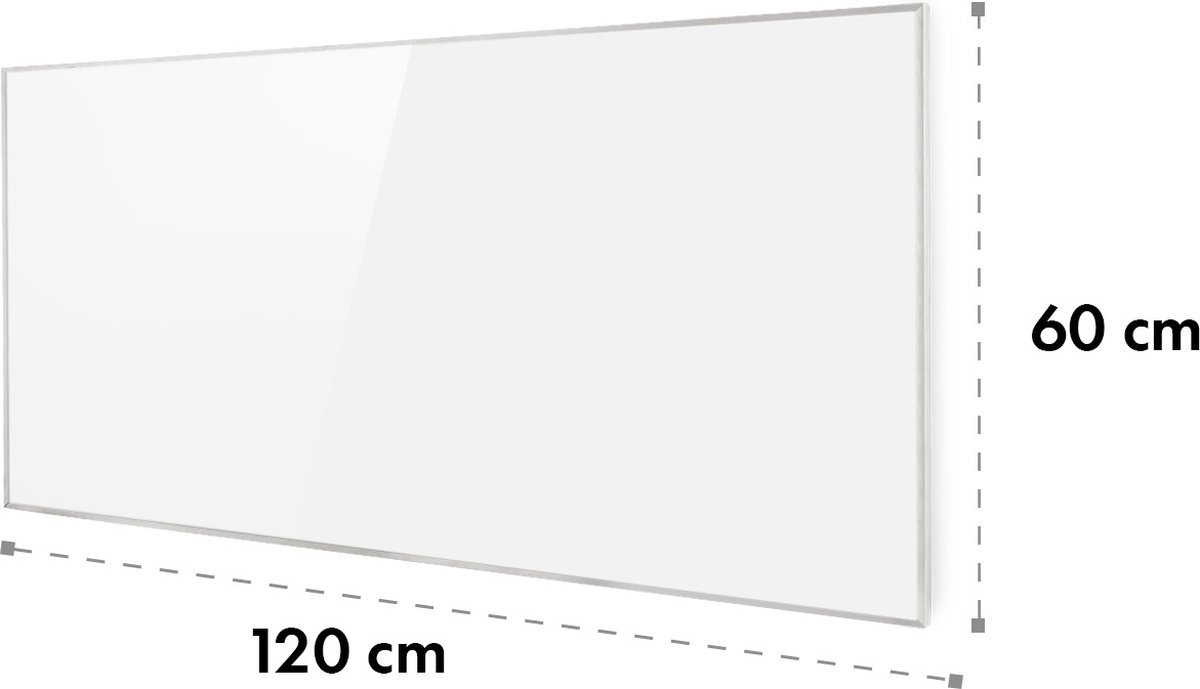 Klarstein infraroodverwarming met thermostaat, 720 watt elektrische verwarming, infraroodverwarming voor wandmontage, IR-paneel met afstandsbediening en timer, elektrische platte radiator, CO2-vrije wandverwarming – foto 2