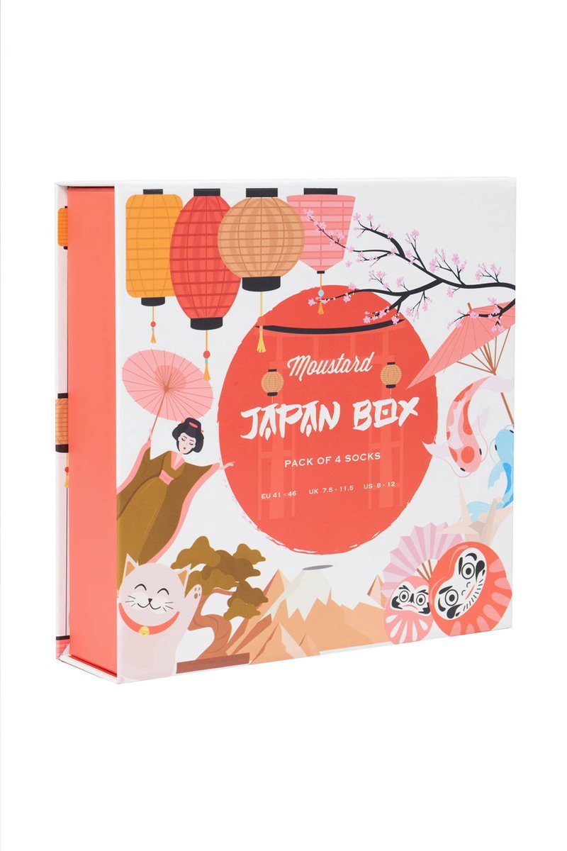Moustard Socks Japan Giftbox Dames Sokken Geschenkbox - 4 Paar