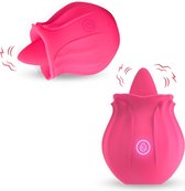 Siliconen tong vibrator- vibrator voor vrouwen - likkende- beffen g spot- clitoris stimulator- 10 vibratie lik standen- met oplaadbare usb kabel- seks speeltje, sex toys- erotiek voor mannen en vrouwen.'