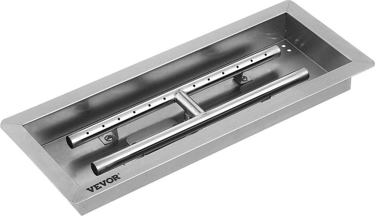 - Vuurplaatsbrander - Rechthoek - Tafelblad - Zilver